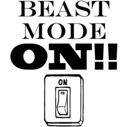 Vwaq Beast Mode On Vinyl Decal - Fitness Wall Stickers, Motivational Gym Quote - thumbnail 2