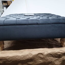 Handmade Coffee Table , Deep Button Footstoolextra Large in Chesterfield Design - thumbnail 3