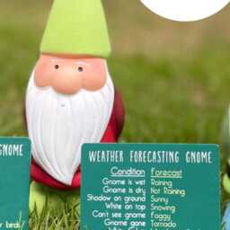 Personalised Garden Gnome Gift, Funny Weather Forecasting Gnome, Dad Grandad Custom Name Ornament, Novelty Decor - thumbnail 3