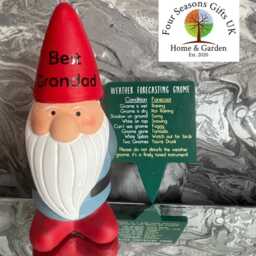 Personalised Garden Gnome Gift, Funny Weather Forecasting Gnome, Dad Grandad Custom Name Ornament, Novelty Decor - thumbnail 2