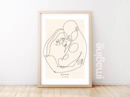 Customizable Family Poster Mom Dad Baby - Mother's Day Fathers Birth - thumbnail 1