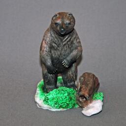 "Bear Bronze Statue Figurine Sculpture Art/Limited Edition Signed & Numbered ""Yogi Bear" - thumbnail 2