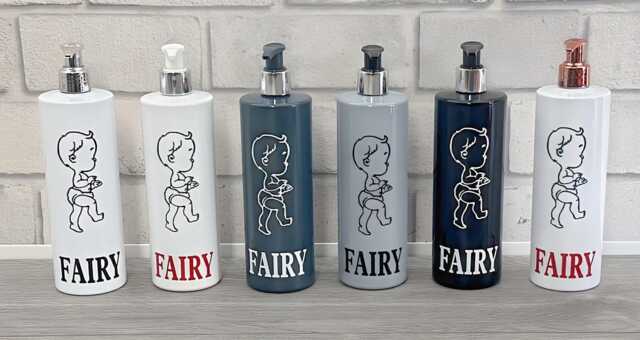 Fairy Washing Up Liquid Kitchen Soap Dispenser 500Ml - Reusable Pump Bottle Sink D??cor New Home Gift - image 1