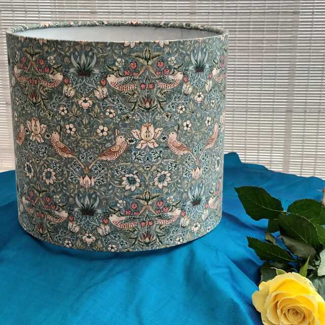 20cm Table Lampshade, - Seconds Strawberry Thief Mini Design - image 1