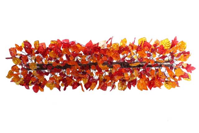 Ceiling Light Fixture With Warm Color Flower & Leaves Hanging Chandelier, A Cloud Shape Lighting For Dining Room - image 1