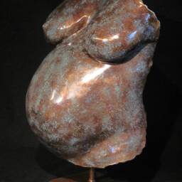 Handmade Bronze Belly Bowl Pregnancy Casting Keepsake - thumbnail 4