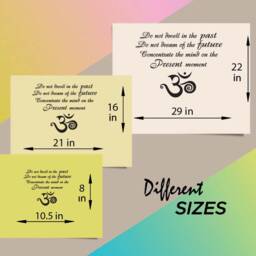 In-Style Decals Wall Vinyl Decal Home Decor Sticker Do Not Dwell in The Past... Quote Buddha Om Sign Yoga Class Room Removable Design 400 - thumbnail 3