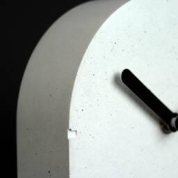 Modern Concrete Table Clock Silent Desk Clock, Minimalist Design - thumbnail 2