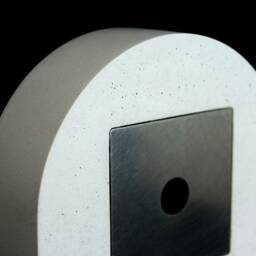 Modern Concrete Table Clock Silent Desk Clock, Minimalist Design - thumbnail 3