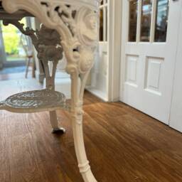 Cast Iron & Marble Baden Powell Patio Side Table - thumbnail 4