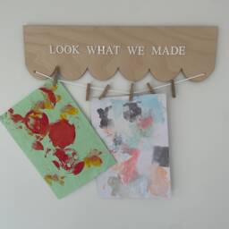 Artwork Hanger , Wall Art, Wooden Artwork Sign, Nursery Decor, Photo Prop - thumbnail 2