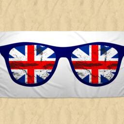 Beach Towel Union Jack, British Pool Towel, Custom Swim Holiday Flag, Girls Holiday - thumbnail 2
