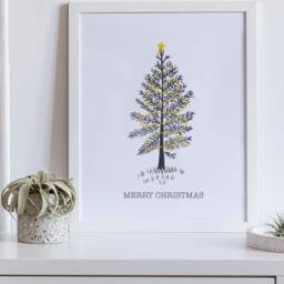 Christmas Tree Print, Wall Decor, Poster Scandinavian, Minimal Christmas, Xmas Modern Art - thumbnail 2