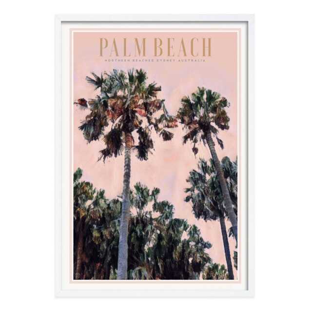Palm Beach Sydney Vintage Travel Poster - Australian Retro Wall Art Print - image 1