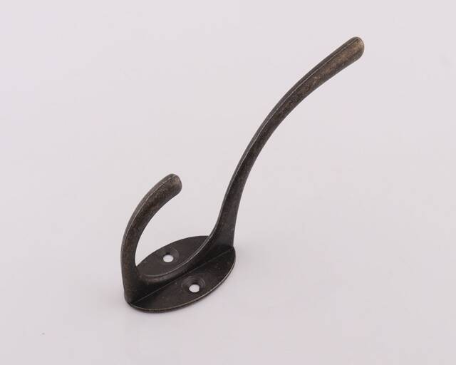 Bronze Farmhouse Coat Rack???vintage Rack, Rustic Hook Rail, Standing Coat Rack, Hat Hook, Towel - 3-3/4 - image 1