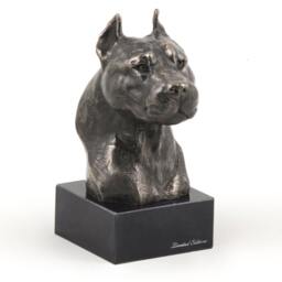 American Staffordshire Terrier, Dog Marble Statue, Limited Edition, Artdog. Made Of Cold Cast Bronze. Solid, Perfect Gift. Limited Edition - thumbnail 2