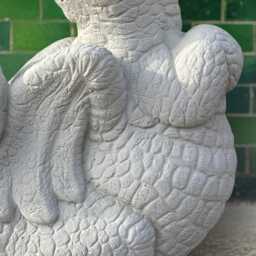 Concrete Large Dragon Figurine Stone Cute Statue Outdoor Garden Sculpture Lawn Ornament Yard Decoration Cement Gift Handmade - thumbnail 4
