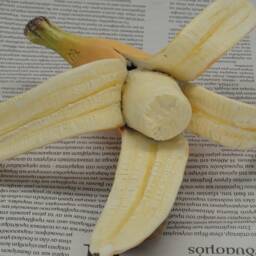 Handmade Ceramic Half-Eaten Banana Sculpture - Realistic Kitchen Decor - thumbnail 2