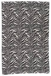 Zaida Black & White Zebra Rug - thumbnail 1