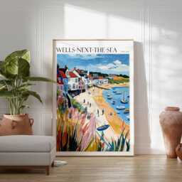 Wells-Next-The-Sea Poster Coastal UK Travel Print - thumbnail 2
