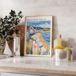 Wells-Next-The-Sea Poster Coastal UK Travel Print - thumbnail 3