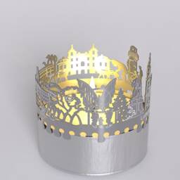 Ludwigsburg Skyline Shadow Play - Unique Candle Attachment With Silhouette Projection Perfect Souvenir For Fans - thumbnail 4