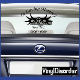 Cross 1 in Loving Memory Custom Car Or Wall Vinyl Decal Stickers - Ilmcross1Et - thumbnail 1