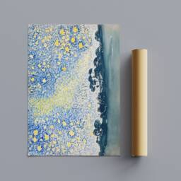 Henri-Edmond Cross Landscape Print - Starry Sky Canvas Or Photo - thumbnail 3