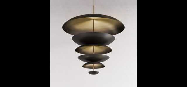 Mid Century Brass Chandelier Sputnik Ceiling Light 9 Cosmic Pendant Fixture Modern 1950S Regolith Design Home Decor - image 1