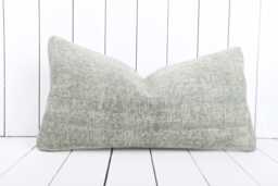 Kilim Lumbar Pillow Cover Turkish Anatolian Throw - 12x24 Inch - thumbnail 1