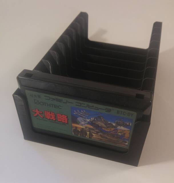 Nintendo - Nes Or Famicom Game Cartridge Tray - Holds 10 Rack/stand/storage/Box/Case - image 1