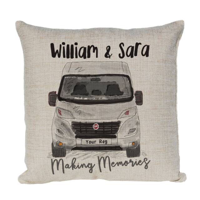 Personalised Ducato Camper Van Motor Home Cushion Cover, Choice Of Colours By Inspired Creative Design - image 1