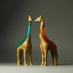 Duo Giraffe Composition - 8+9 - thumbnail 2