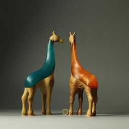 Duo Giraffe Composition - 8+9 - thumbnail 4