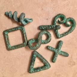 Bronze Ivatos Divination Signs, Spiritual Reading With Book - thumbnail 1