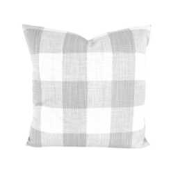Grey Throw Pillow Cover For A 20x20 Pillow, 16x16 18x18 All Sizes - thumbnail 1