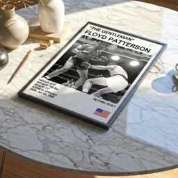 Floyd Patterson Boxing Poster Vintage Art Print - thumbnail 2