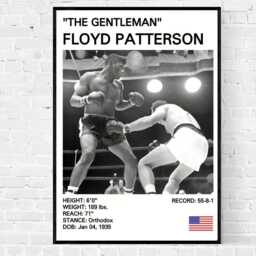 Floyd Patterson Boxing Poster Vintage Art Print - thumbnail 3
