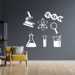 Science Wall Decal Chemistry, Physics, Biology Classroom Decor, 1832 - thumbnail 2