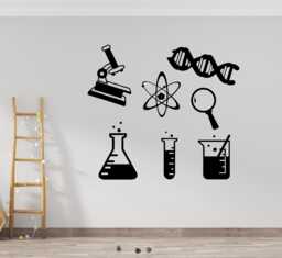 Science Wall Decal Chemistry, Physics, Biology Classroom Decor, 1832 - thumbnail 1