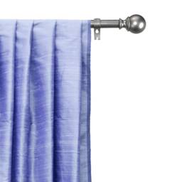 Lavender Blue Silk Dupioni Curtain Panels - Rod Pocket, Grommet, Box Pleat, Three Pinch Tab Top & Plain Ring Top - thumbnail 1