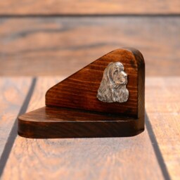 American Cocker Spaniel - Wooden Candlestick With Dog, Souvenir, Decoration, Limited Edition, Collection - thumbnail 2
