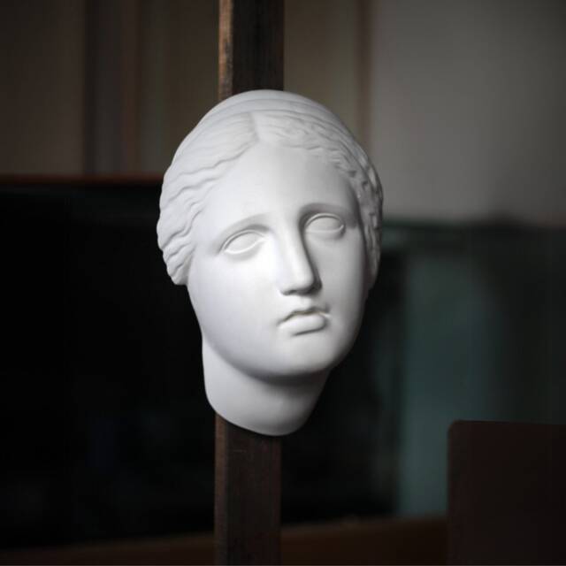 Niobe Portrait Mask, Handmade Plaster Cast, Greek Mythology Classical Wall Sculpture - image 1