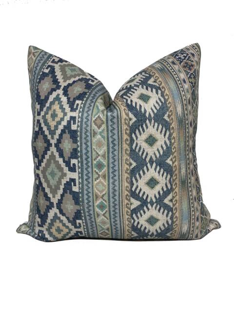 Colefax & Fowler Delgado Navy Belvedere Collection Cushion Cover Pillow Double Sided - image 1