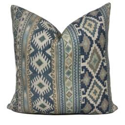 Colefax & Fowler Delgado Navy Belvedere Collection Cushion Cover Pillow Double Sided - thumbnail 2