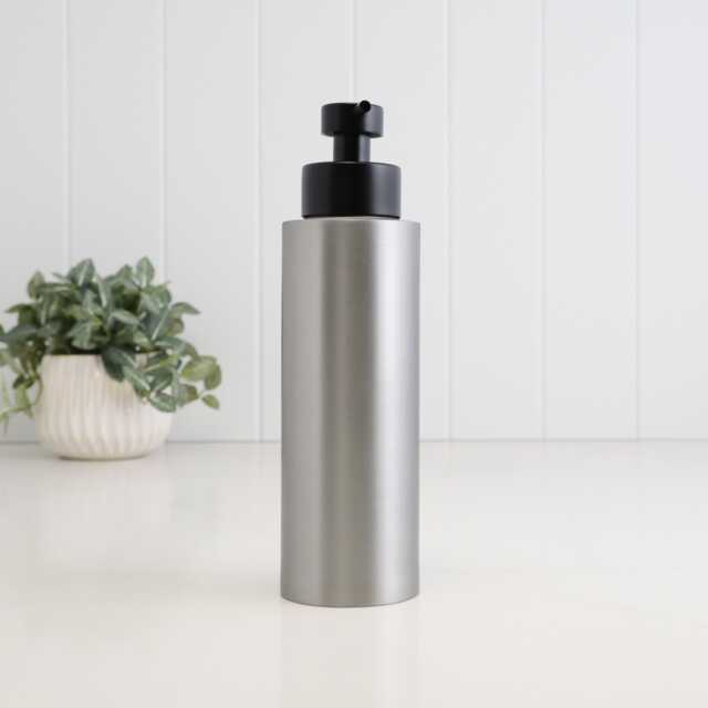 500Ml Brushed Stainless Steel Soap Dispenser - Refillable Kitchen & Bathroom Pump Bottle Modern Minimalist Liquid - image 1