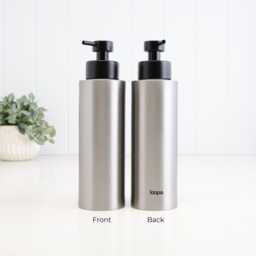 500Ml Brushed Stainless Steel Soap Dispenser - Refillable Kitchen & Bathroom Pump Bottle Modern Minimalist Liquid - thumbnail 2