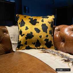 "Decorative Gold Pillow Cover 16""x16" - thumbnail 3