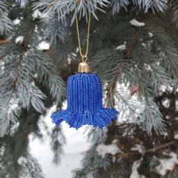 Beaded Bell, Christmas Decoration For The Tree, A Gift, New Year's Handicraft, Home - thumbnail 2