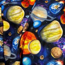 Planet Bean Bag Cover - Mars, Venus, Saturn, Mercury, Jupiter, Uranus, Moon, Stars, Solar System, Space, Blue, Etsy Kids Gifts Under 75 - thumbnail 2
